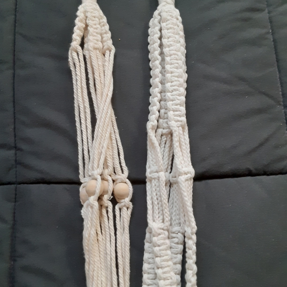 Macrame plant holders. Set of 2.